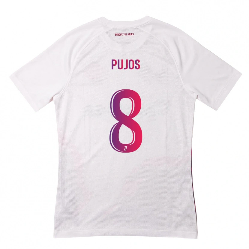 Danxen Homem Camisola Lenny Pujos #8 Branco Rosa Roxo Alternativa 2026/27 Camisa