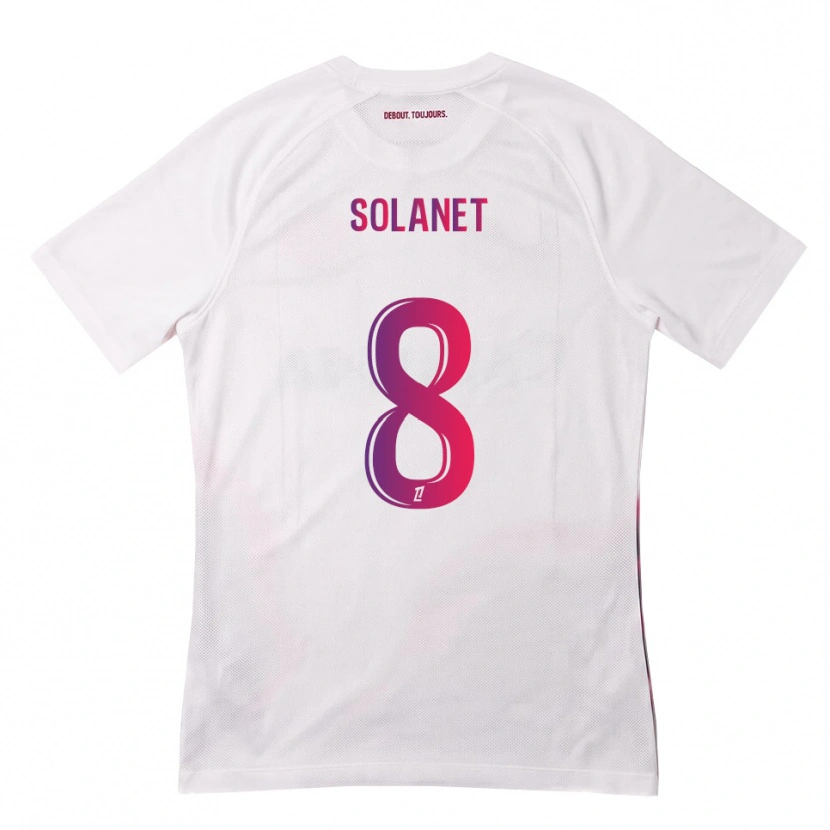 Danxen Homem Camisola Tatiana Solanet #8 Branco Rosa Roxo Alternativa 2026/27 Camisa