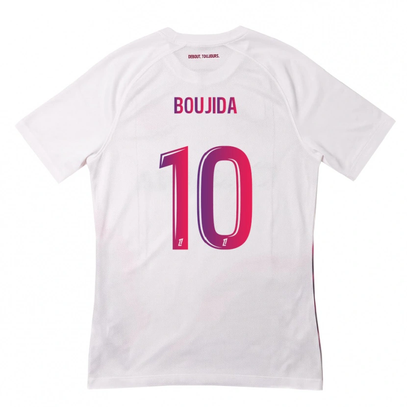 Danxen Homem Camisola Hamza Boujida #10 Branco Rosa Roxo Alternativa 2026/27 Camisa