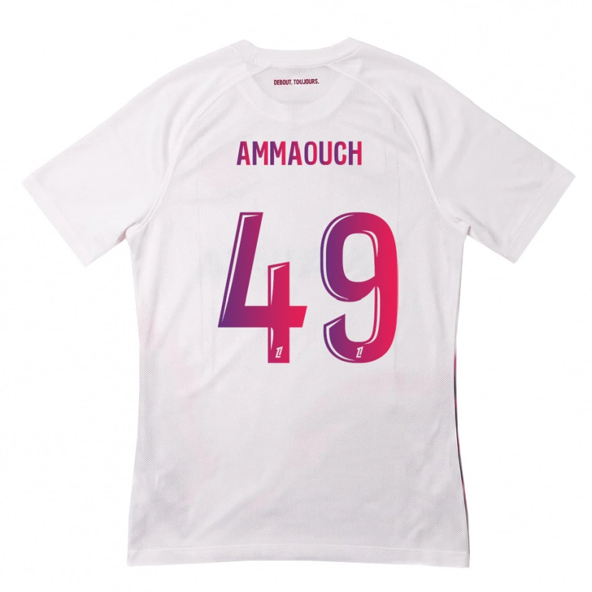 Danxen Homem Camisola Aymen Amaaouch #49 Branco Rosa Roxo Alternativa 2026/27 Camisa