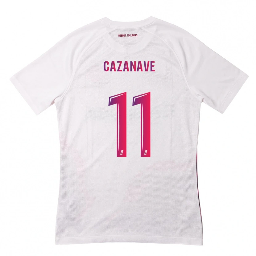 Danxen Homem Camisola Julie Cazanave #11 Branco Rosa Roxo Alternativa 2026/27 Camisa