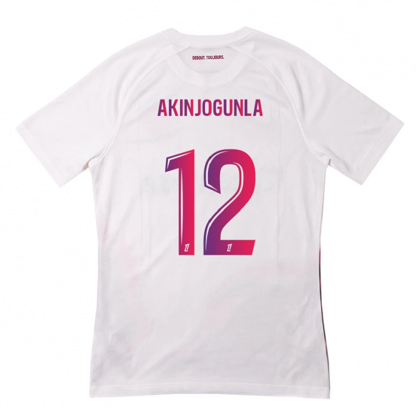 Danxen Homem Camisola Michaël Akinjogunla #12 Branco Rosa Roxo Alternativa 2026/27 Camisa