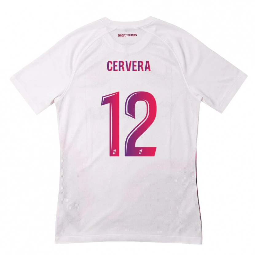 Danxen Homem Camisola Laurianne Cervera #12 Branco Rosa Roxo Alternativa 2026/27 Camisa