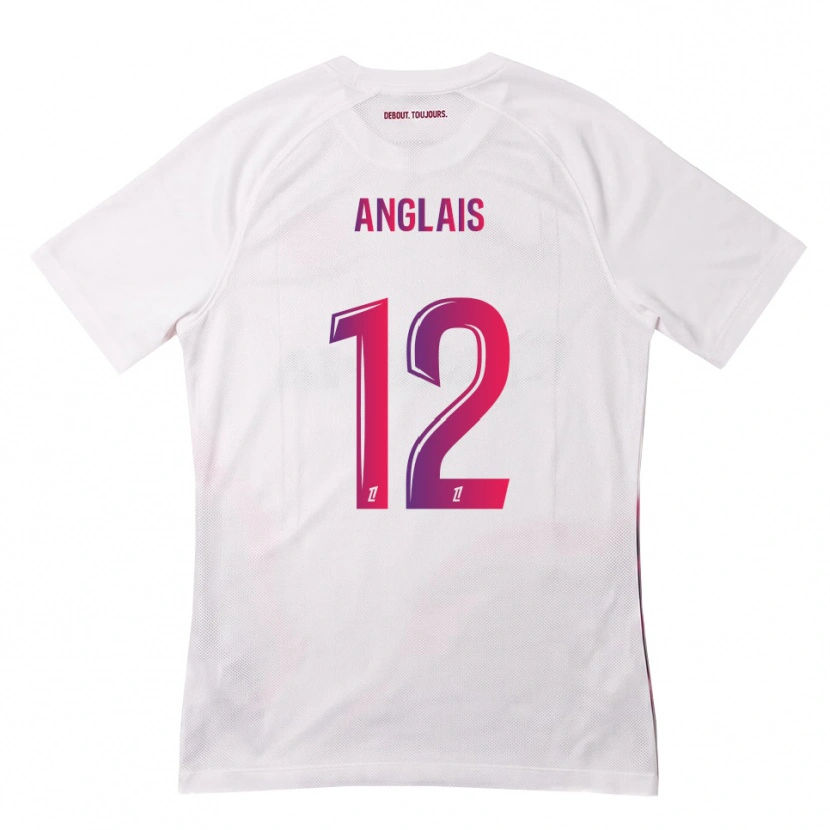 Danxen Homem Camisola Anaëlle Anglais #12 Branco Rosa Roxo Alternativa 2026/27 Camisa