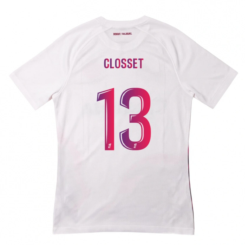 Danxen Homem Camisola Océane Closset #13 Branco Rosa Roxo Alternativa 2026/27 Camisa