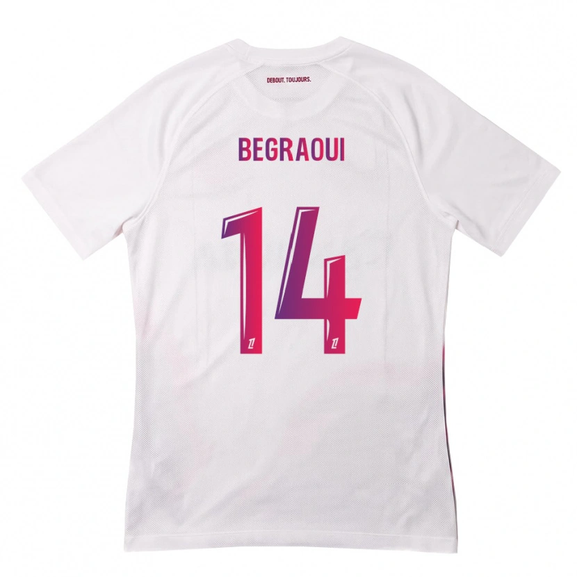 Danxen Homem Camisola Yanis Begraoui #14 Branco Rosa Roxo Alternativa 2026/27 Camisa