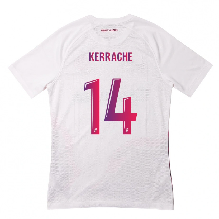 Danxen Homem Camisola Marina Kerrache #14 Branco Rosa Roxo Alternativa 2026/27 Camisa