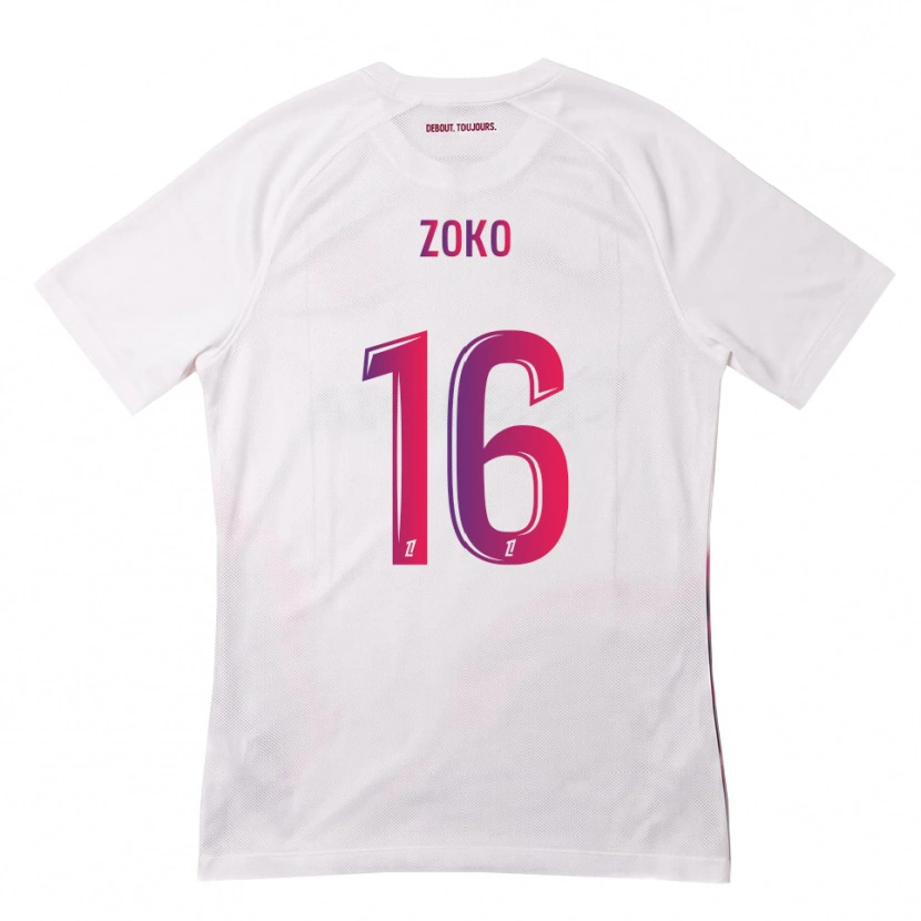 Danxen Homem Camisola Nathan Zoko #16 Branco Rosa Roxo Alternativa 2026/27 Camisa