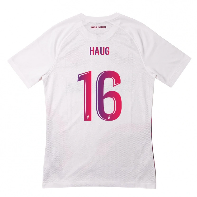Danxen Homem Camisola Kjetil Haug #16 Branco Rosa Roxo Alternativa 2026/27 Camisa