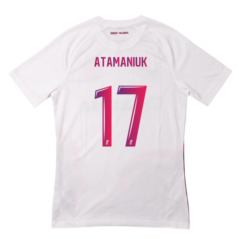 Danxen Homem Camisola Alexandra Atamaniuk #17 Branco Rosa Roxo Alternativa 2026/27 Camisa