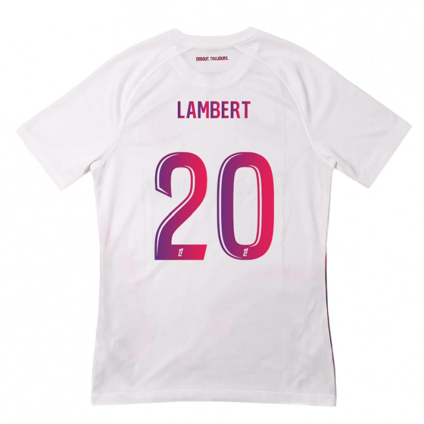 Danxen Homem Camisola Sarah Lambert #20 Branco Rosa Roxo Alternativa 2026/27 Camisa
