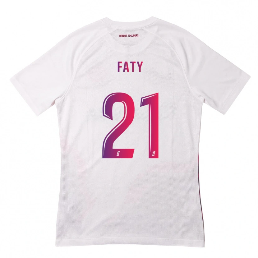 Danxen Homem Camisola Enzo Faty #21 Branco Rosa Roxo Alternativa 2026/27 Camisa