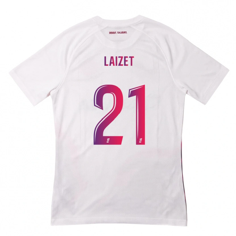 Danxen Homem Camisola Emma Laizet #21 Branco Rosa Roxo Alternativa 2026/27 Camisa