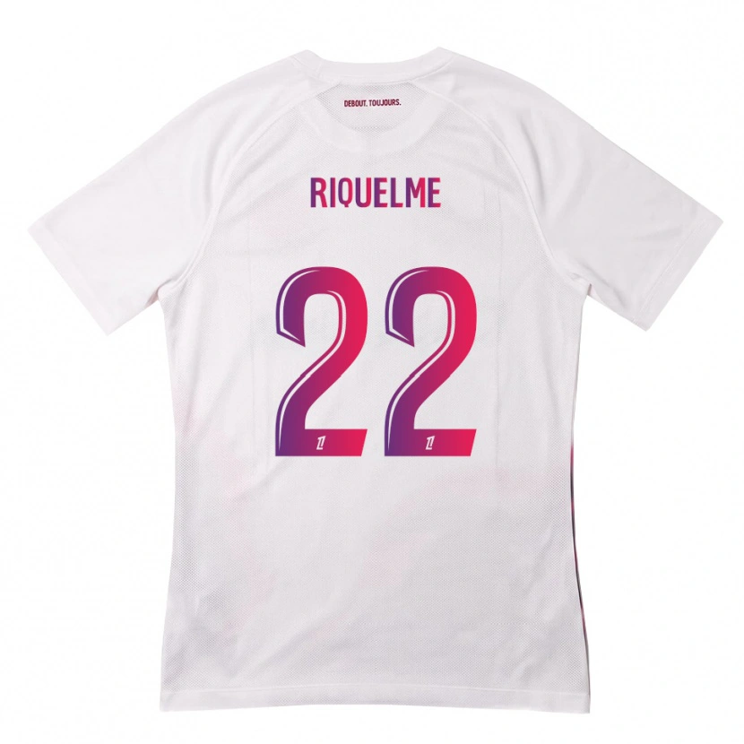 Danxen Homem Camisola Laura Riquelme #22 Branco Rosa Roxo Alternativa 2026/27 Camisa