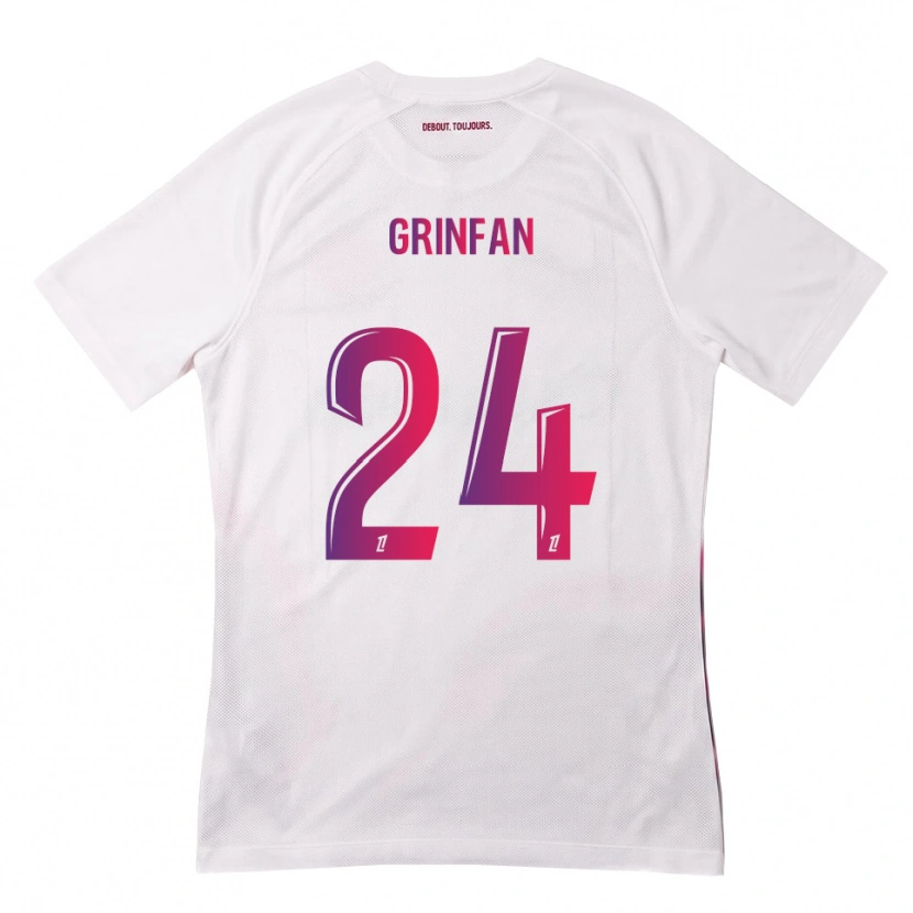 Danxen Homem Camisola Roma Grinfan #24 Branco Rosa Roxo Alternativa 2026/27 Camisa