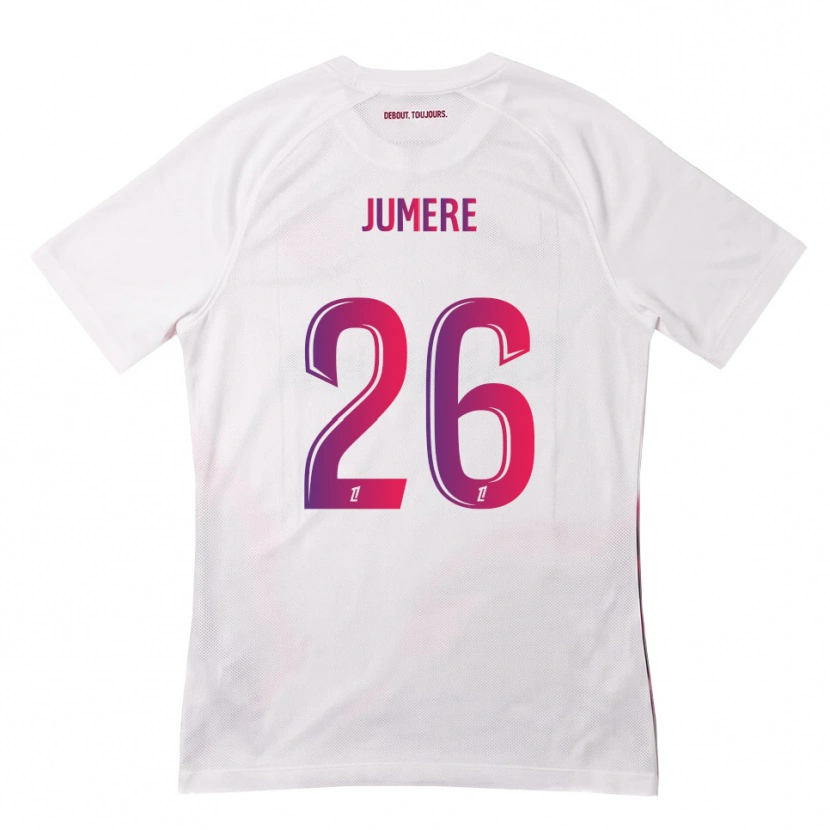 Danxen Homem Camisola Lou Jumere Seignou #26 Branco Rosa Roxo Alternativa 2026/27 Camisa