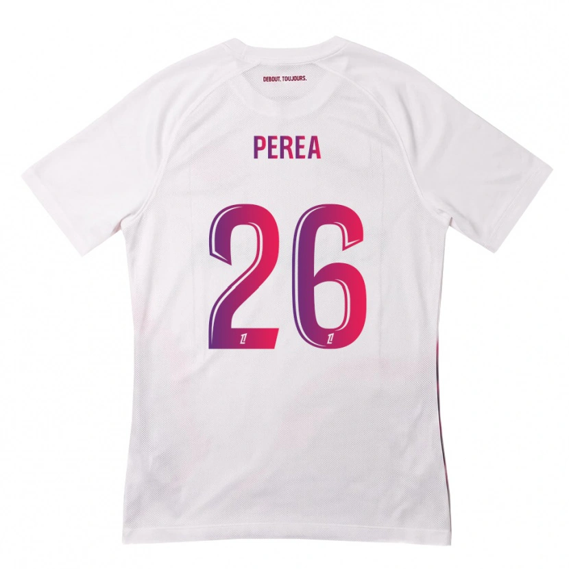 Danxen Homem Camisola Marine Perea #26 Branco Rosa Roxo Alternativa 2026/27 Camisa