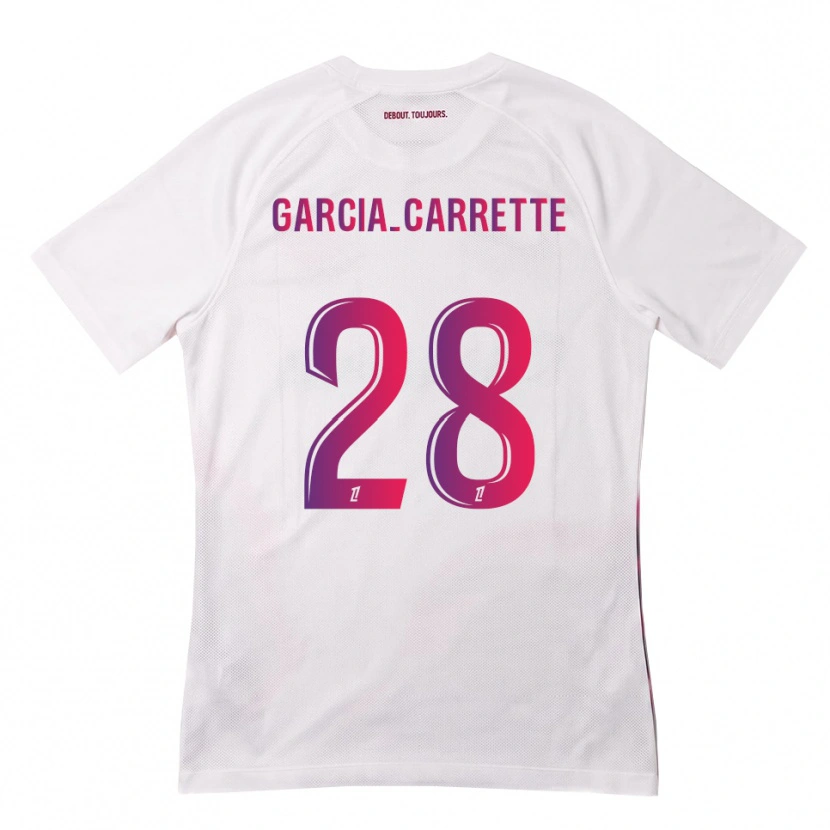 Danxen Homem Camisola Hortense Garcia-Carrette #28 Branco Rosa Roxo Alternativa 2026/27 Camisa