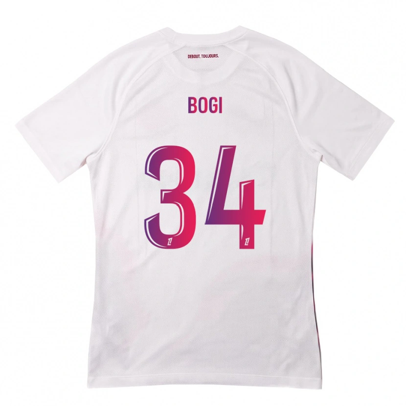 Danxen Homem Camisola Fiona Bogi #34 Branco Rosa Roxo Alternativa 2026/27 Camisa