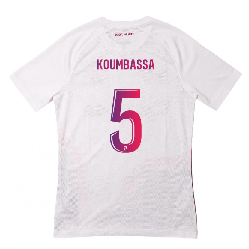 Danxen Homem Camisola Seny Koumbassa #5 Branco Rosa Roxo Alternativa 2026/27 Camisa