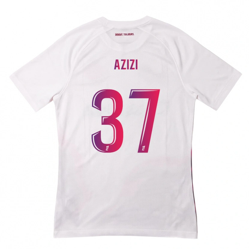 Danxen Homem Camisola Ilyas Azizi #37 Branco Rosa Roxo Alternativa 2026/27 Camisa
