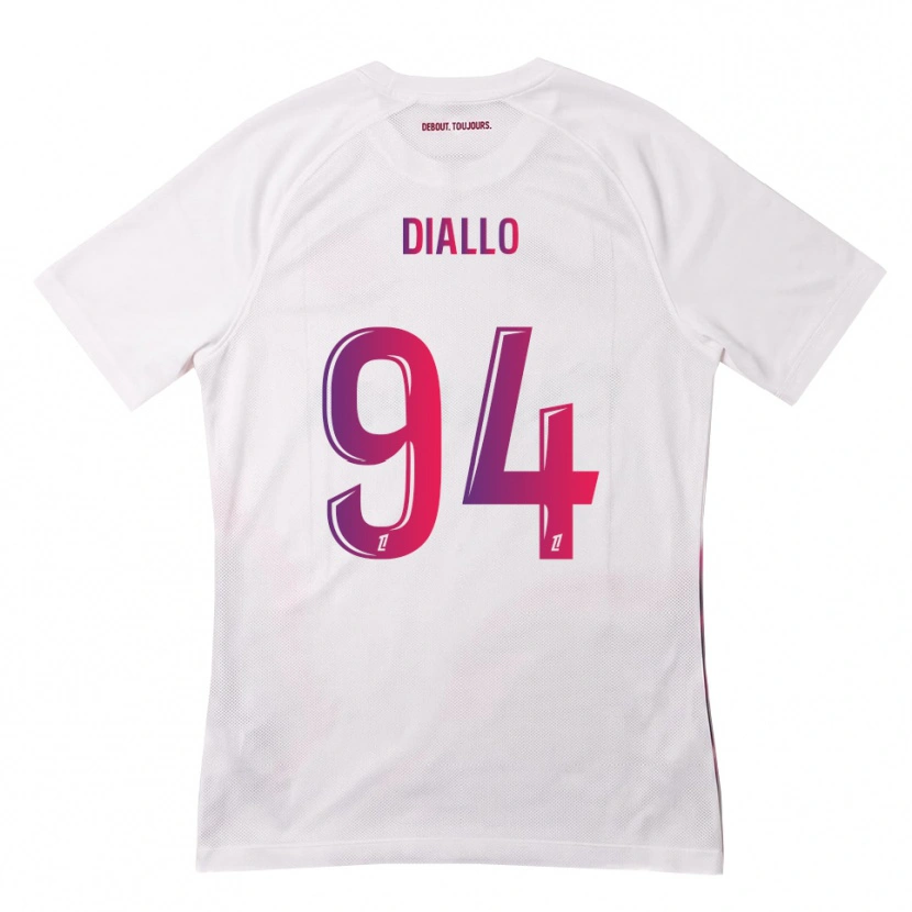 Danxen Homem Camisola Ismaïl Diallo #94 Branco Rosa Roxo Alternativa 2026/27 Camisa