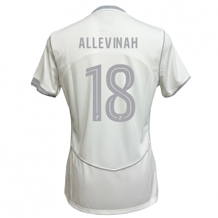 Danxen Homem Camisola Jim Allevinah #18 Cinza Branco Alternativa 2026/27 Camisa
