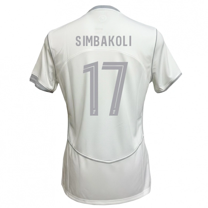 Danxen Homem Camisola Usman Simbakoli #17 Cinza Branco Alternativa 2026/27 Camisa