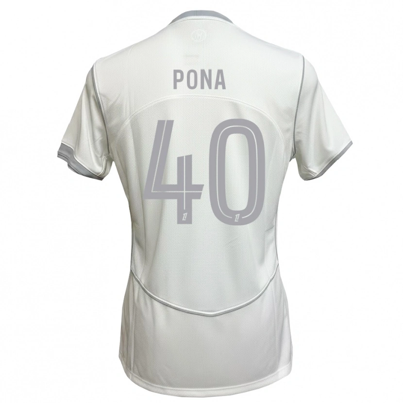 Danxen Homem Camisola Oumar Pona #40 Cinza Branco Alternativa 2026/27 Camisa