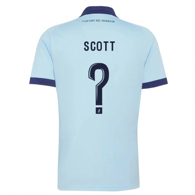 Danxen Homem Camisola Sheika Scott #0 Azul Centáurea Preto Alternativa 2026/27 Camisa