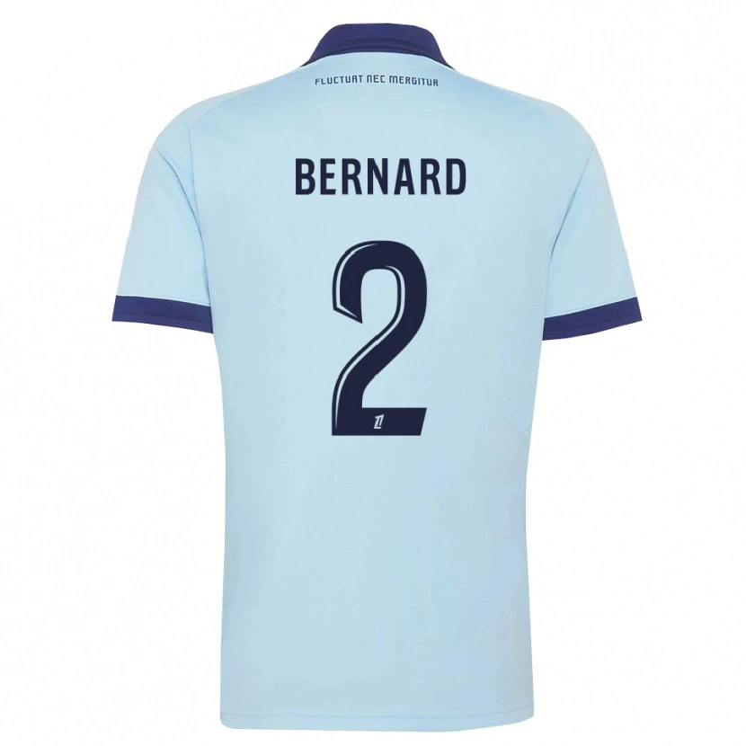 Danxen Homem Camisola Sacha Bernard #2 Azul Centáurea Preto Alternativa 2026/27 Camisa