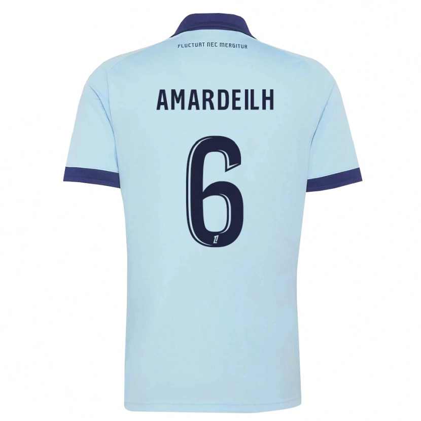 Danxen Homem Camisola Envel Amardeilh #6 Azul Centáurea Preto Alternativa 2026/27 Camisa