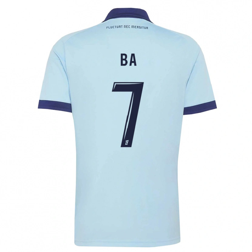 Danxen Homem Camisola Mohamed Ba #7 Azul Centáurea Preto Alternativa 2026/27 Camisa