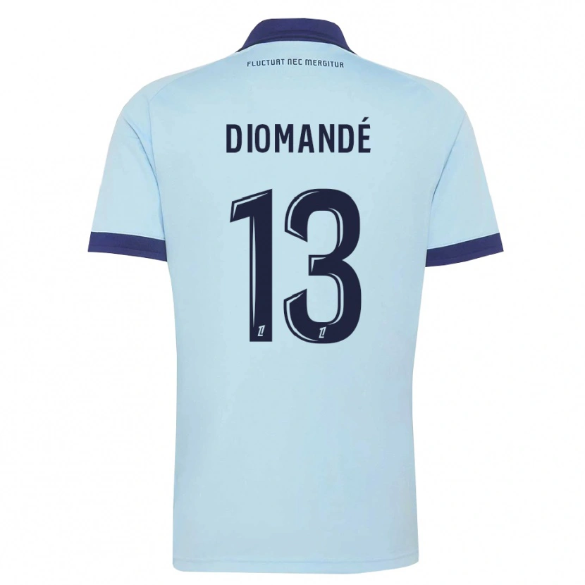 Danxen Homem Camisola Vassancy Diomandé #13 Azul Centáurea Preto Alternativa 2026/27 Camisa