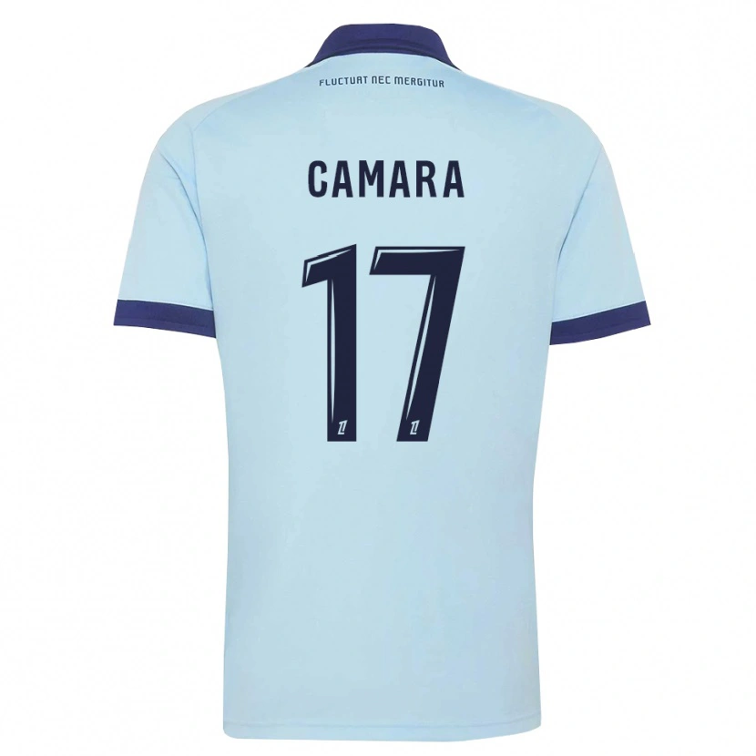 Danxen Homem Camisola Adama Camara #17 Azul Centáurea Preto Alternativa 2026/27 Camisa