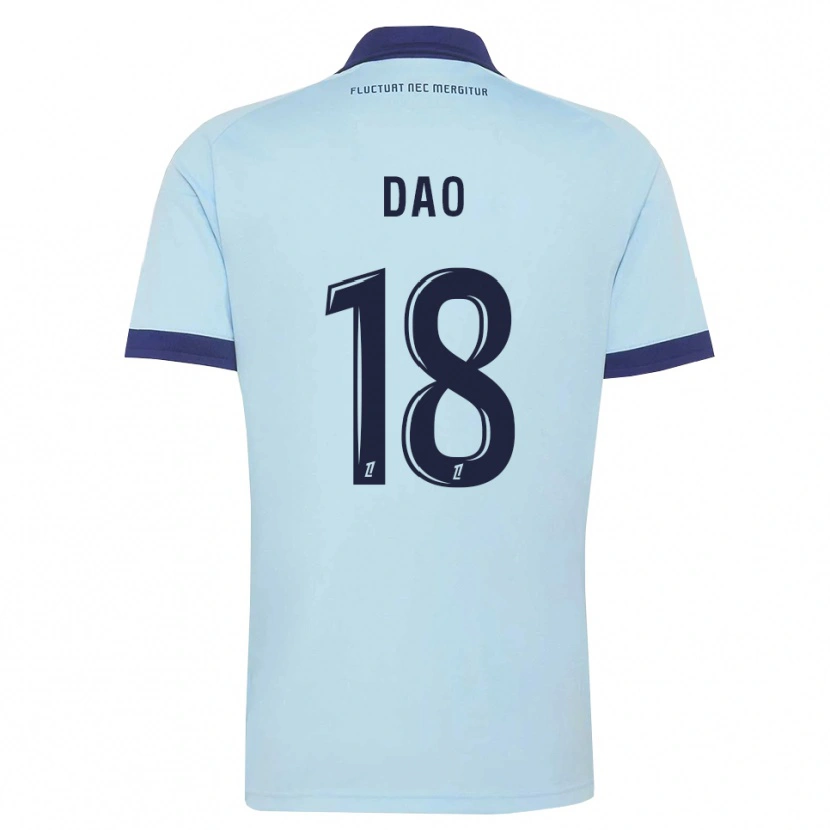 Danxen Homem Camisola Mohamed Dao #18 Azul Centáurea Preto Alternativa 2026/27 Camisa
