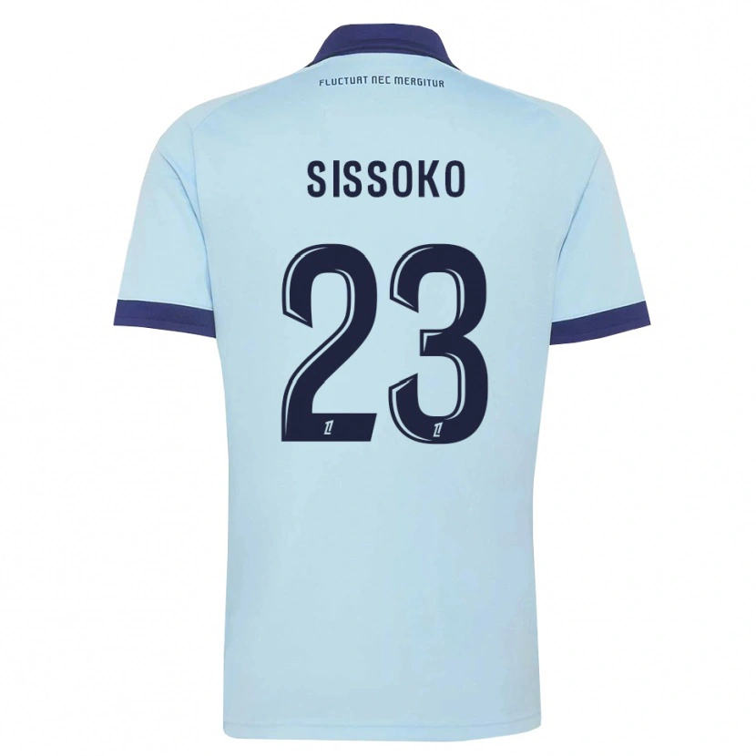 Danxen Homem Camisola Teninsoun Sissoko #23 Azul Centáurea Preto Alternativa 2026/27 Camisa