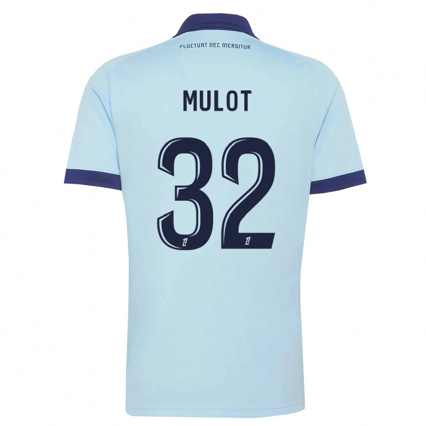 Danxen Homem Camisola Marie Mulot #32 Azul Centáurea Preto Alternativa 2026/27 Camisa