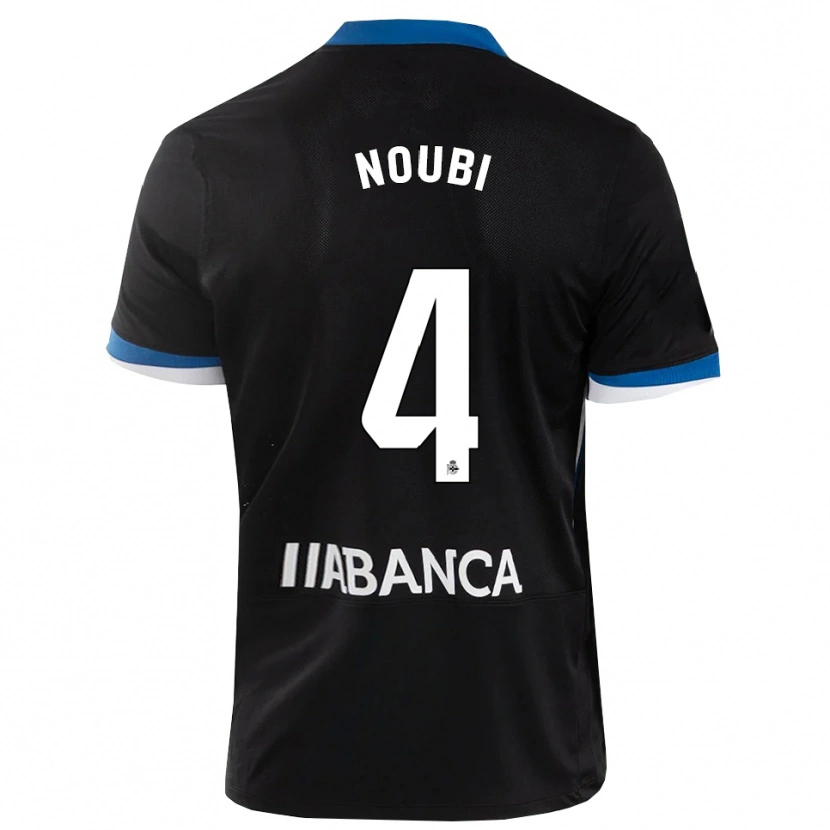 Danxen Homem Camisola Lucas Noubi #4 Preto Branco Azul Alternativa 2026/27 Camisa