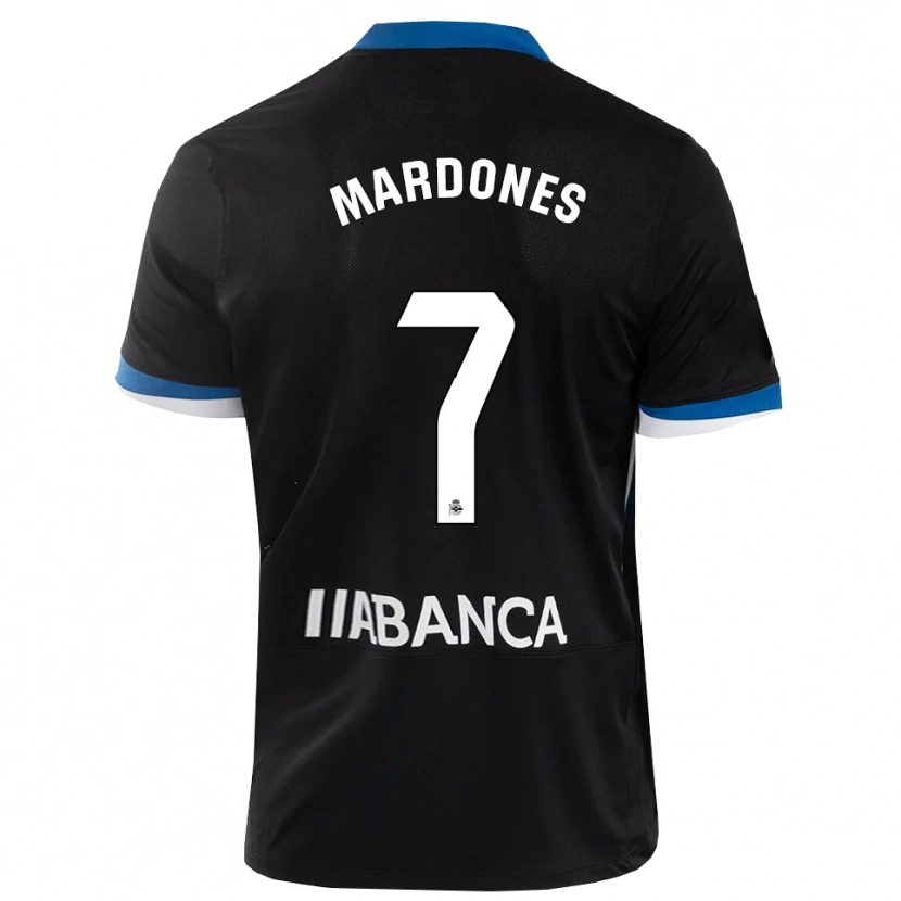 Danxen Homem Camisola Alvaro Mardones #7 Preto Branco Azul Alternativa 2026/27 Camisa