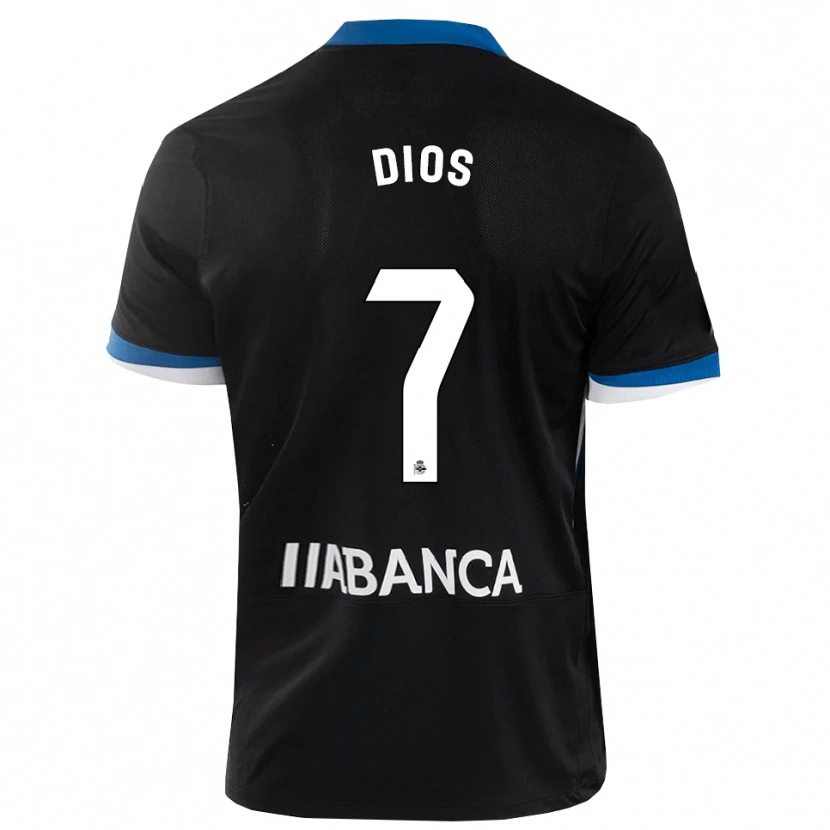 Danxen Homem Camisola Eva Dios #7 Preto Branco Azul Alternativa 2026/27 Camisa
