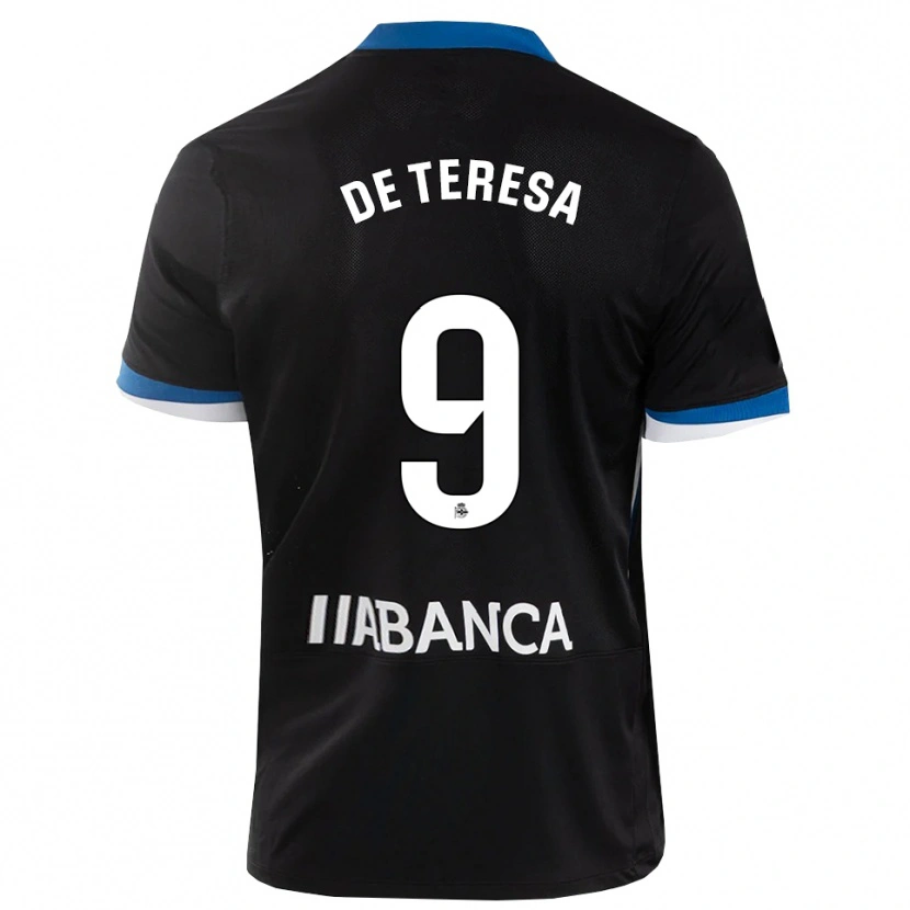 Danxen Homem Camisola Ana Lucía De Teresa #9 Preto Branco Azul Alternativa 2026/27 Camisa