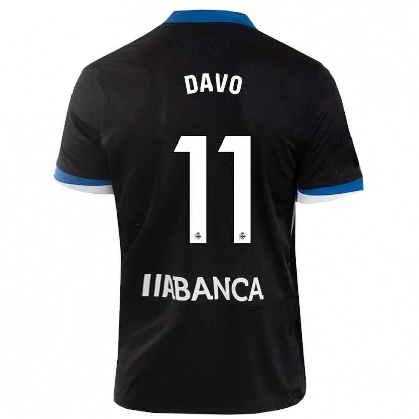 Danxen Homem Camisola Davo #11 Preto Branco Azul Alternativa 2026/27 Camisa