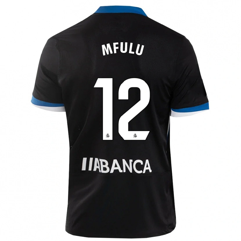 Danxen Homem Camisola Nuke Mfulu #12 Preto Branco Azul Alternativa 2026/27 Camisa