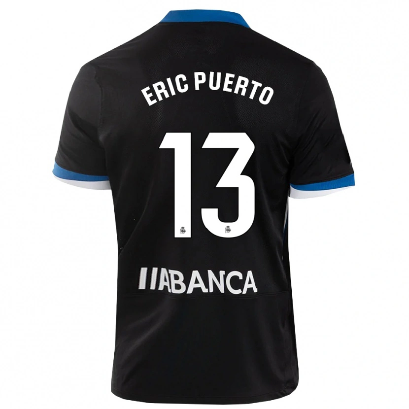Danxen Homem Camisola Eric Puerto #13 Preto Branco Azul Alternativa 2026/27 Camisa