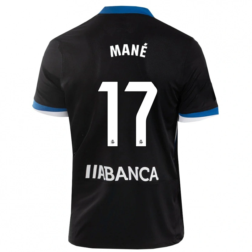 Danxen Homem Camisola Alioune Mané #17 Preto Branco Azul Alternativa 2026/27 Camisa