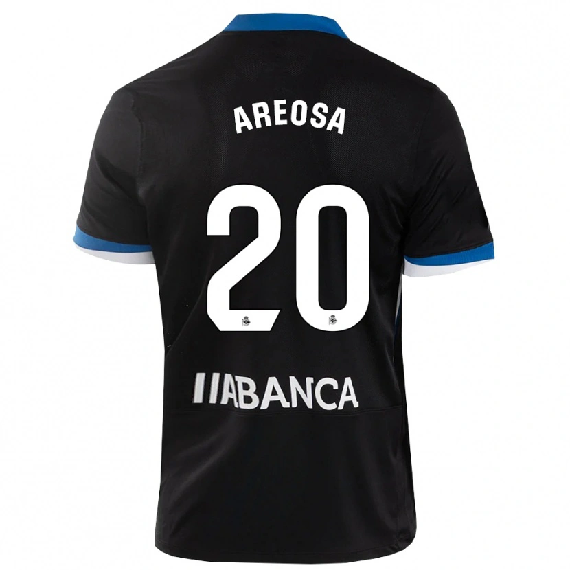 Danxen Homem Camisola Héctor Areosa #20 Preto Branco Azul Alternativa 2026/27 Camisa