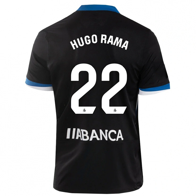 Danxen Homem Camisola Hugo Rama #22 Preto Branco Azul Alternativa 2026/27 Camisa