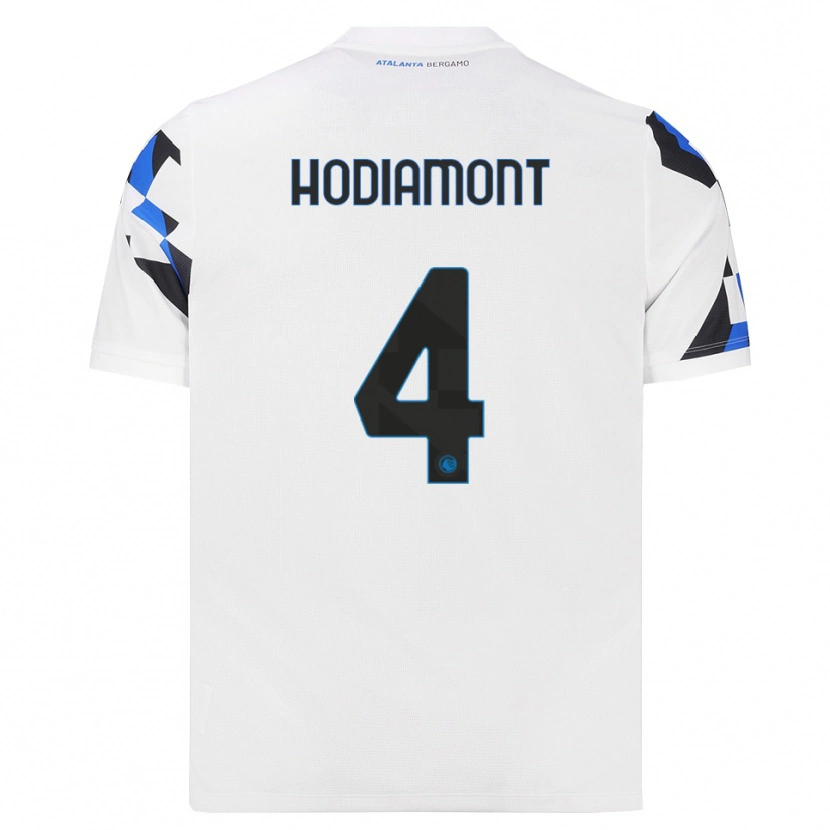 Danxen Homem Camisola Lyam Hodiamont #4 Branco Vermelho Azul Alternativa 2026/27 Camisa