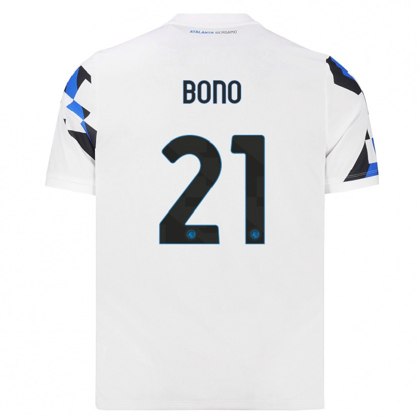 Danxen Homem Camisola Davide Bono #21 Branco Vermelho Azul Alternativa 2026/27 Camisa